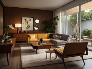 laminate flooring in home with warm tones